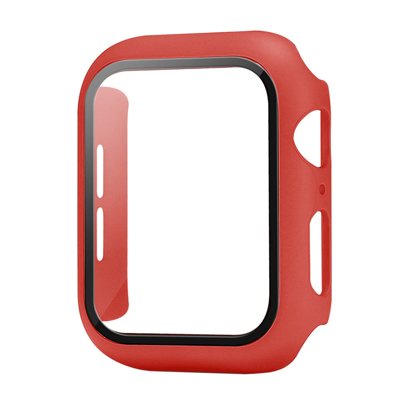 Watch Case PC With Tempered Glass Screen Protector Full Cover Apple Watch 40mm Red Color