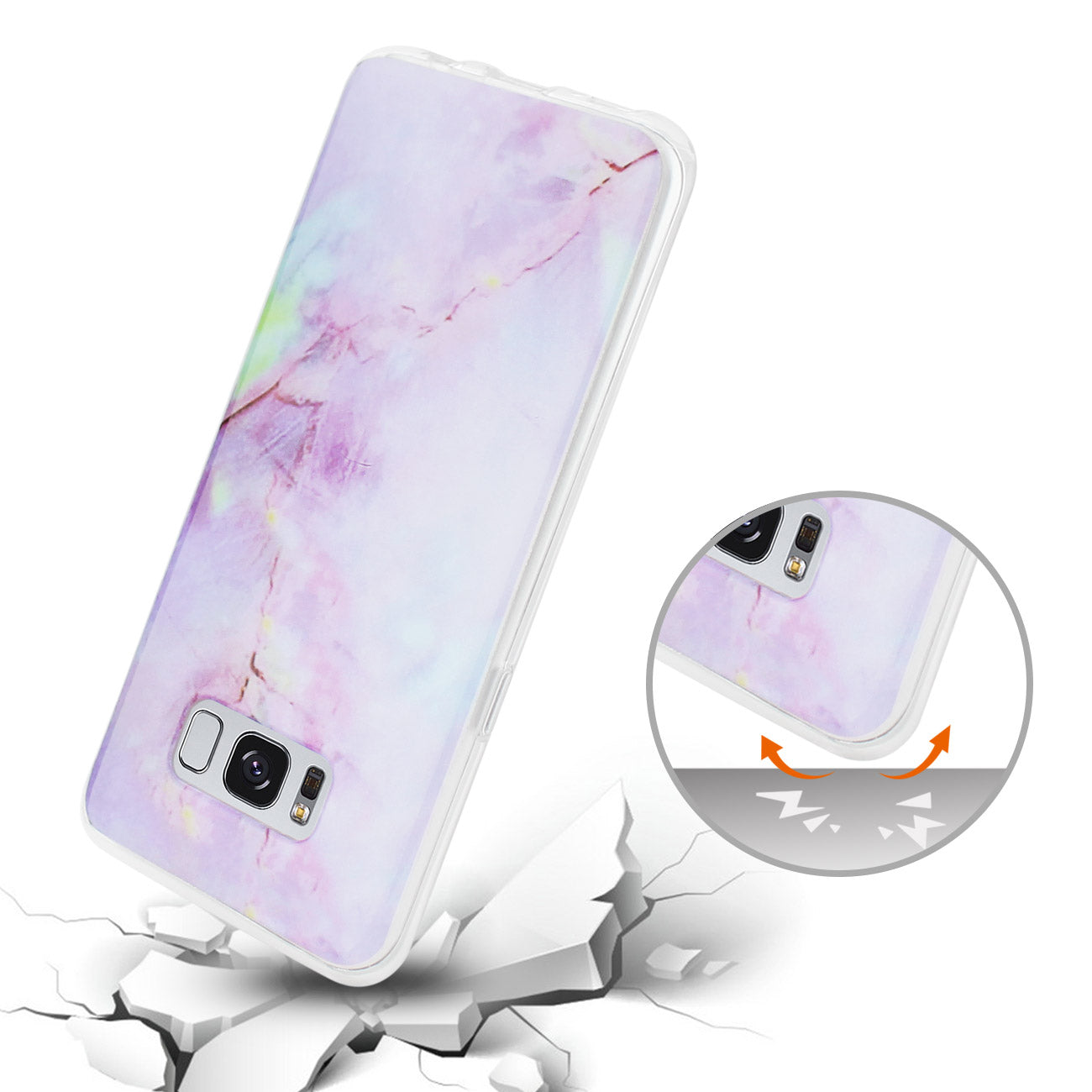 Samsung Galaxy S8/ Sm Opal iPhone Cover In Purple