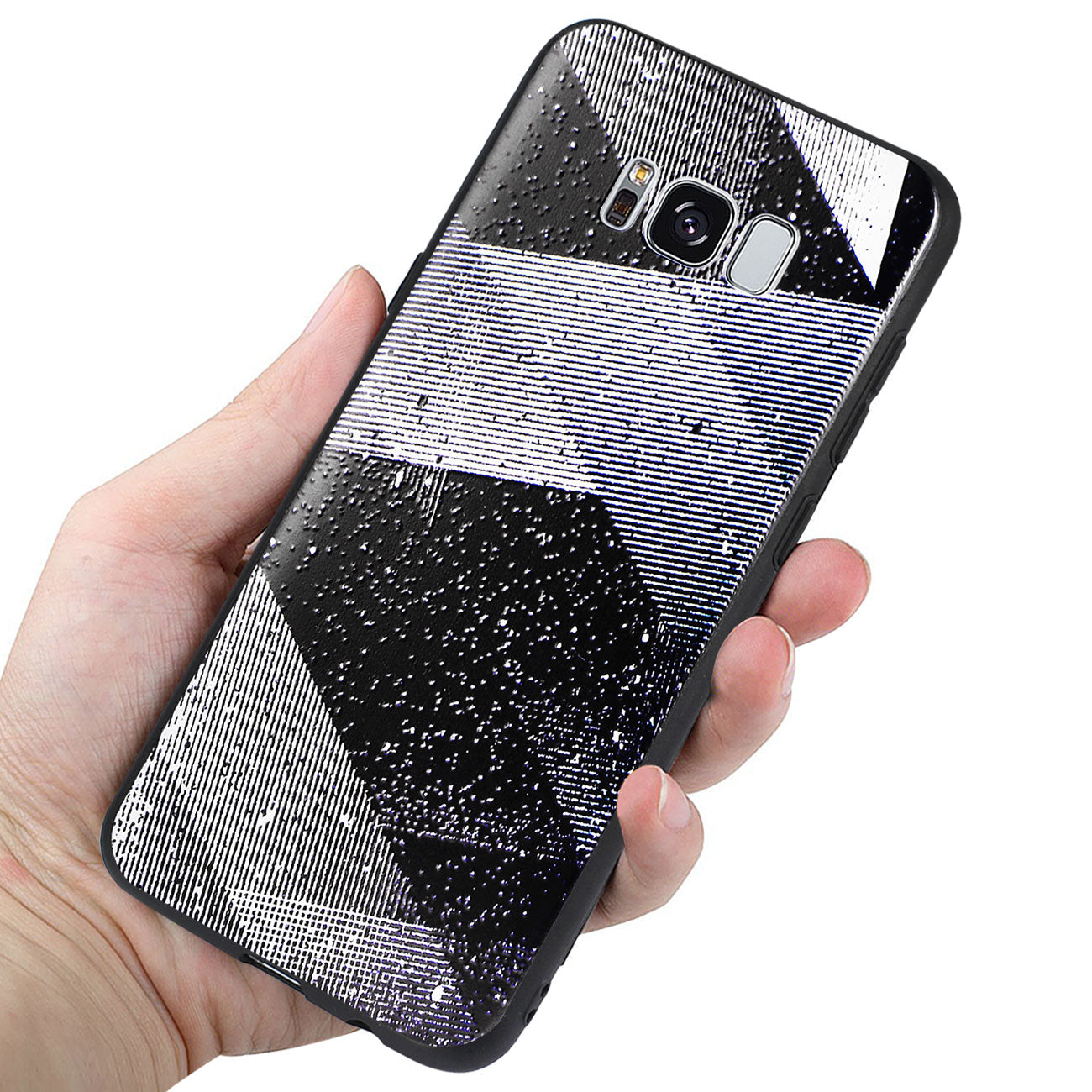 SAMSUNG GALAXY S8 EDGE/S8 Plus DESIGN TPU CASE WITH SHADES OF OBLIQUE STRIPES
