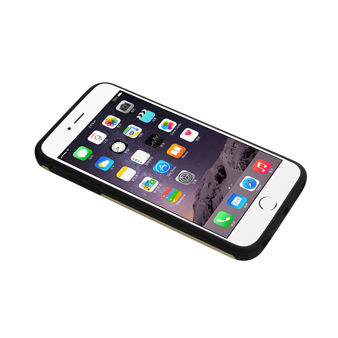 Case Bumper Hybrid Solid Armor iPhone 6S Plus Gold Color