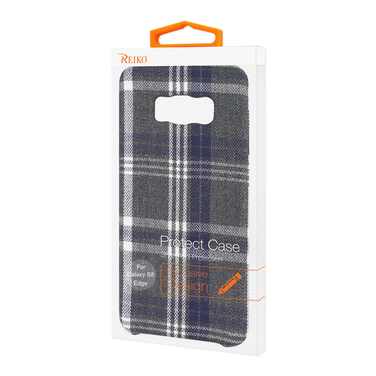 Samsung Galaxy S8 EDGE/S8 Plus Checked Fabric Case In Black