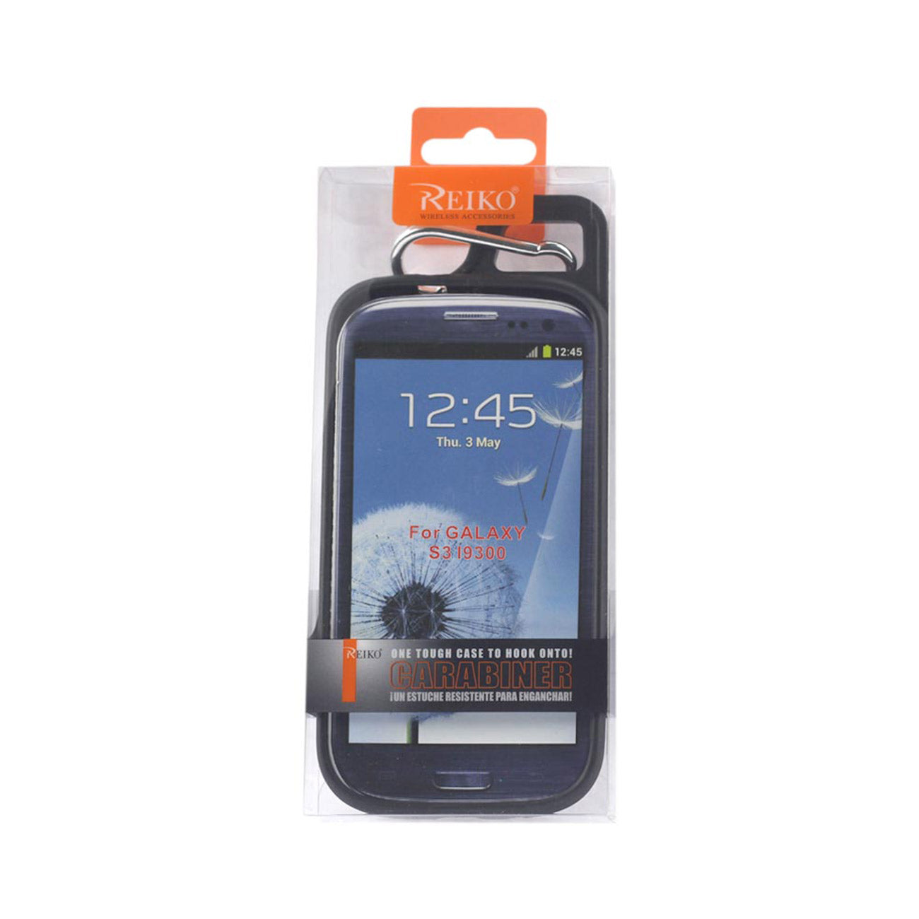 Samsung Galaxy S3 Dropproof Workout Hybrid Case With Hook In Black