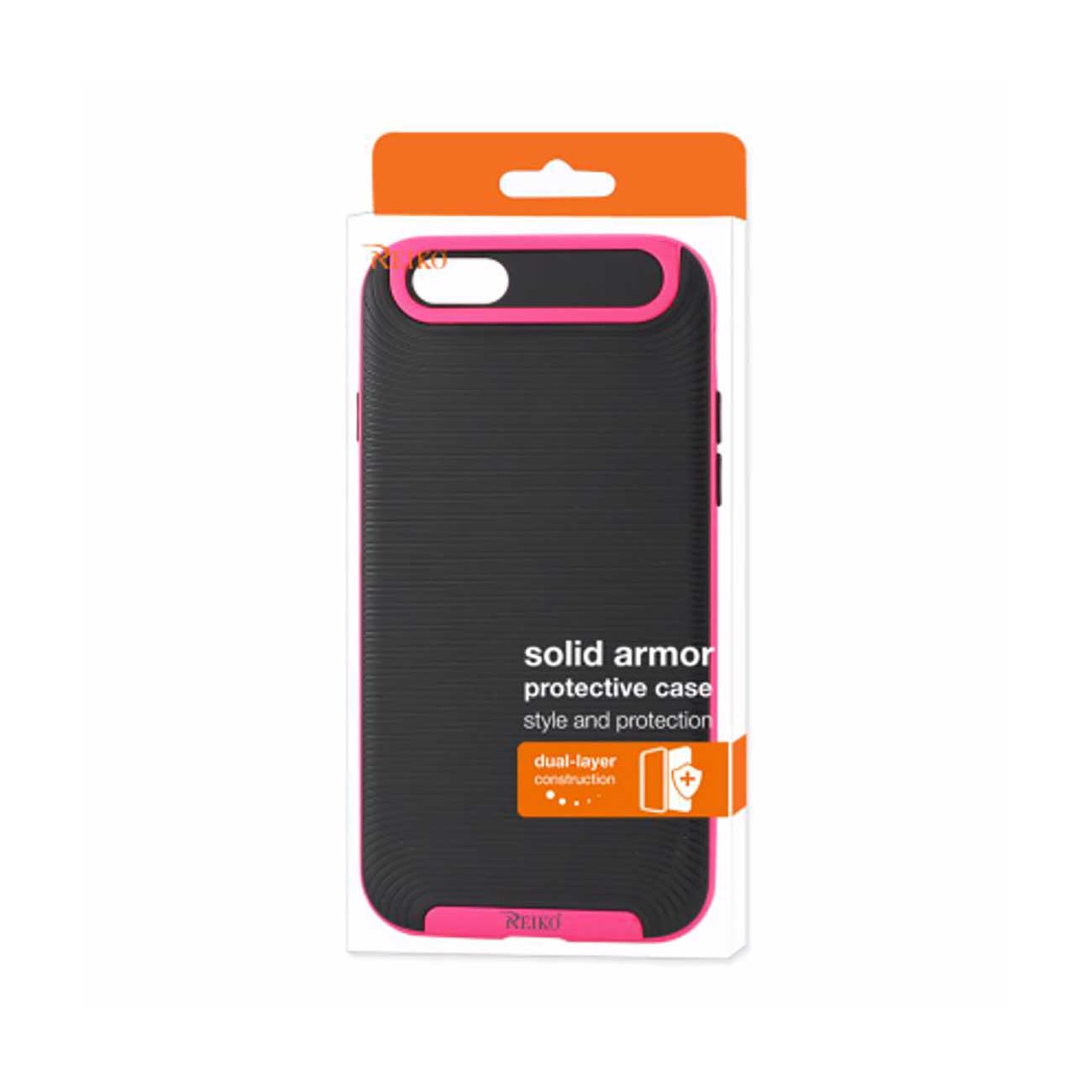 Case With Bumper Frames Slim Armor iPhone 6S/ 6 Plus Black Hot Pink Color
