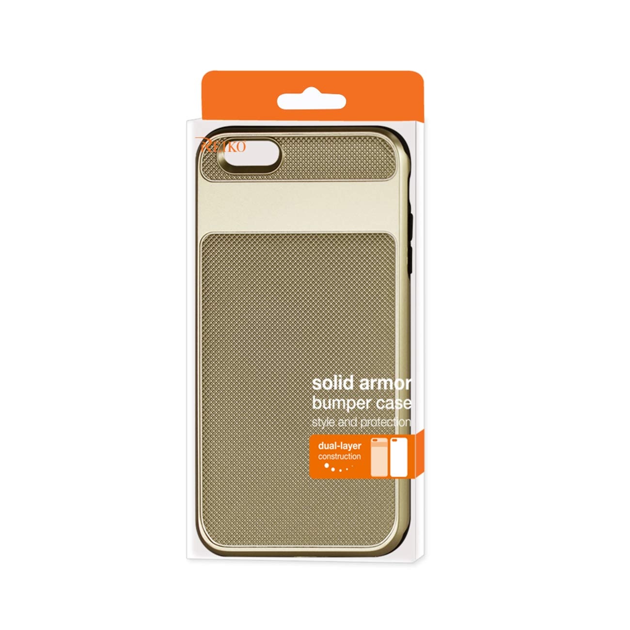 Case Bumper Hybrid Solid Armor iPhone 6S Plus Gold Color