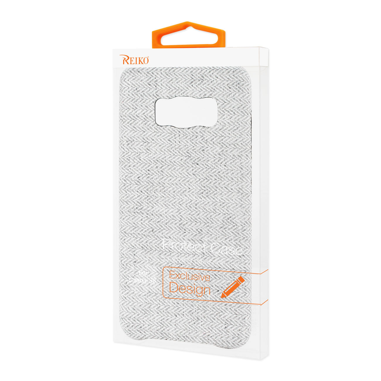 Samsung Galaxy S8 Herringbone Fabric In Light Gray