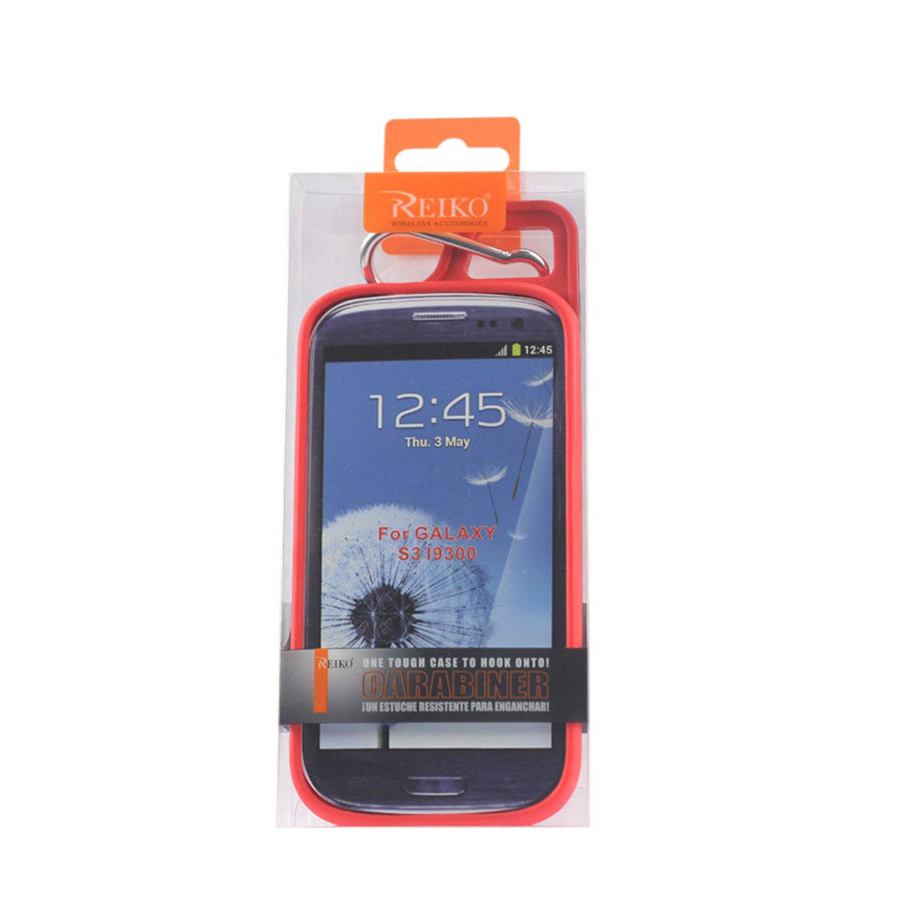 Reiko Samsung Galaxy S3 Dropproof Workout Hybrid Case With Hook In Black Red