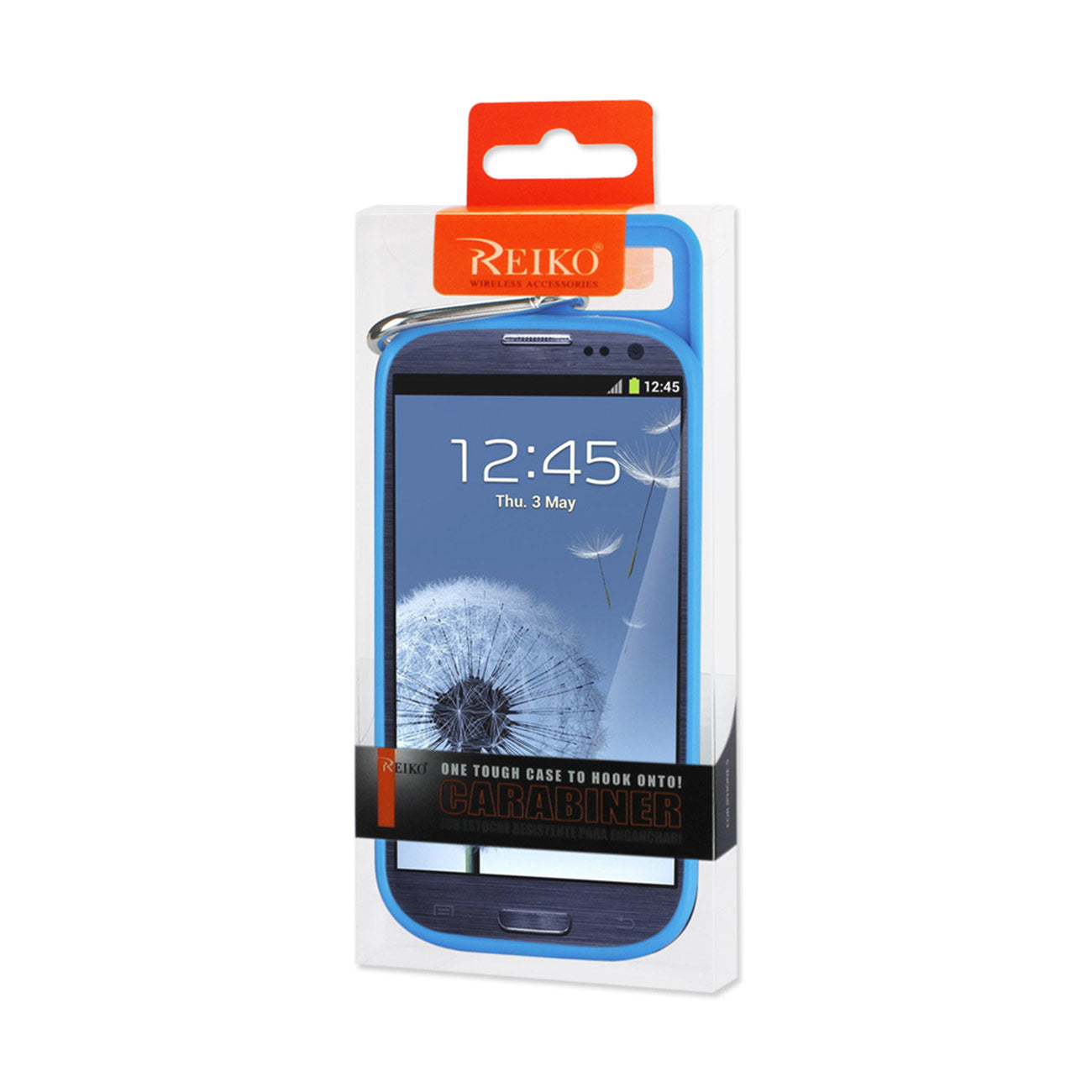 Samsung Galaxy S3 Dropproof Workout Hybrid Case With Hook In White Navy
