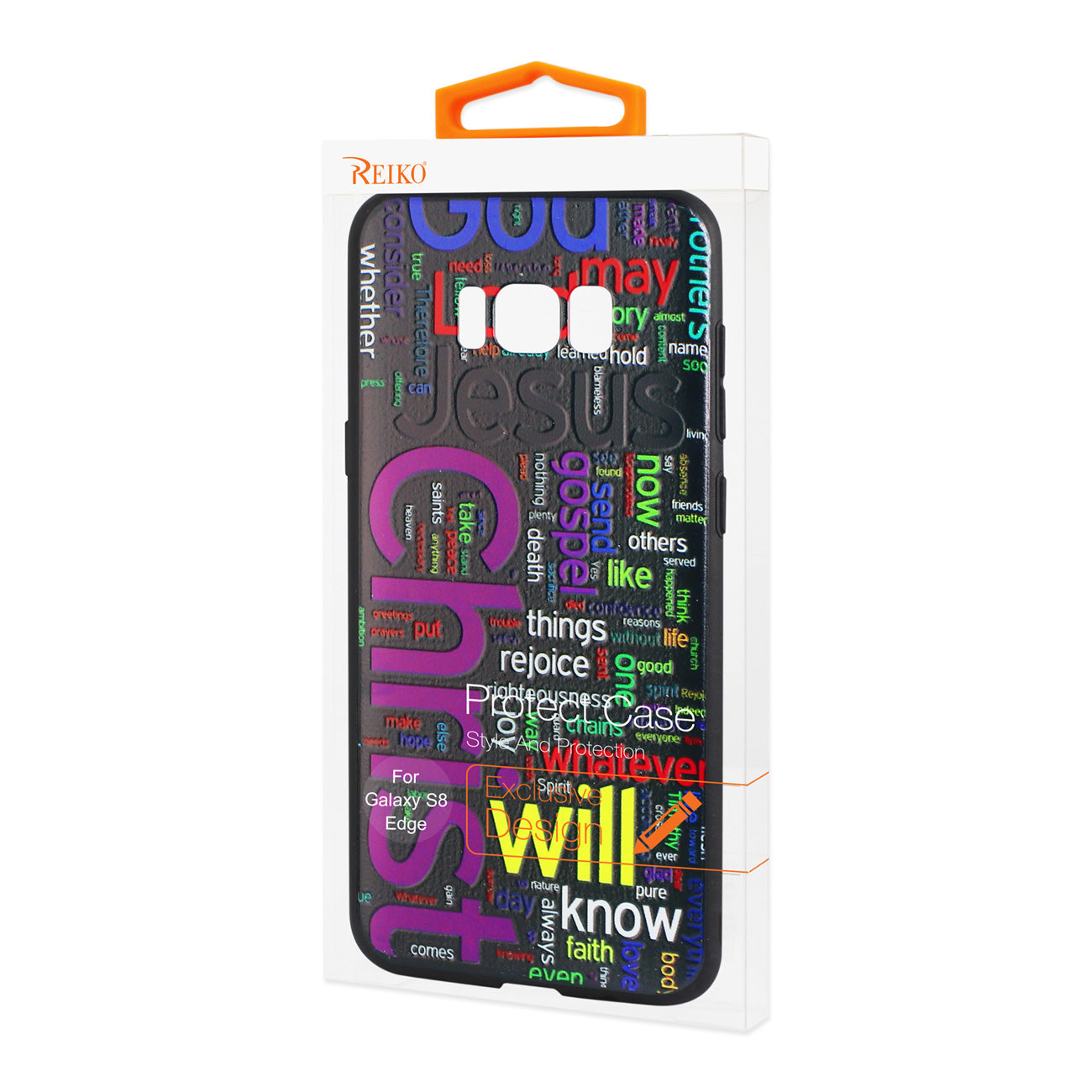 SAMSUNG GALAXY S8 EDGE/S8 Plus DESIGN TPU CASE WITH VIBRANT WORD CLOUD JESUS LETTERS