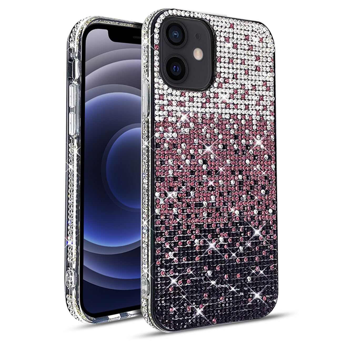 Case Diamond Design Apple iPhone 12 Mini Purple Color