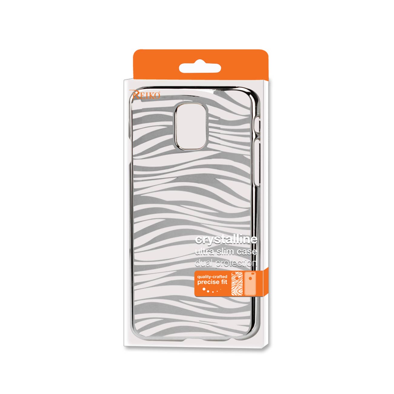 Samsung Galaxy Note 4 Animal Zebra Print Clear Case In Silver