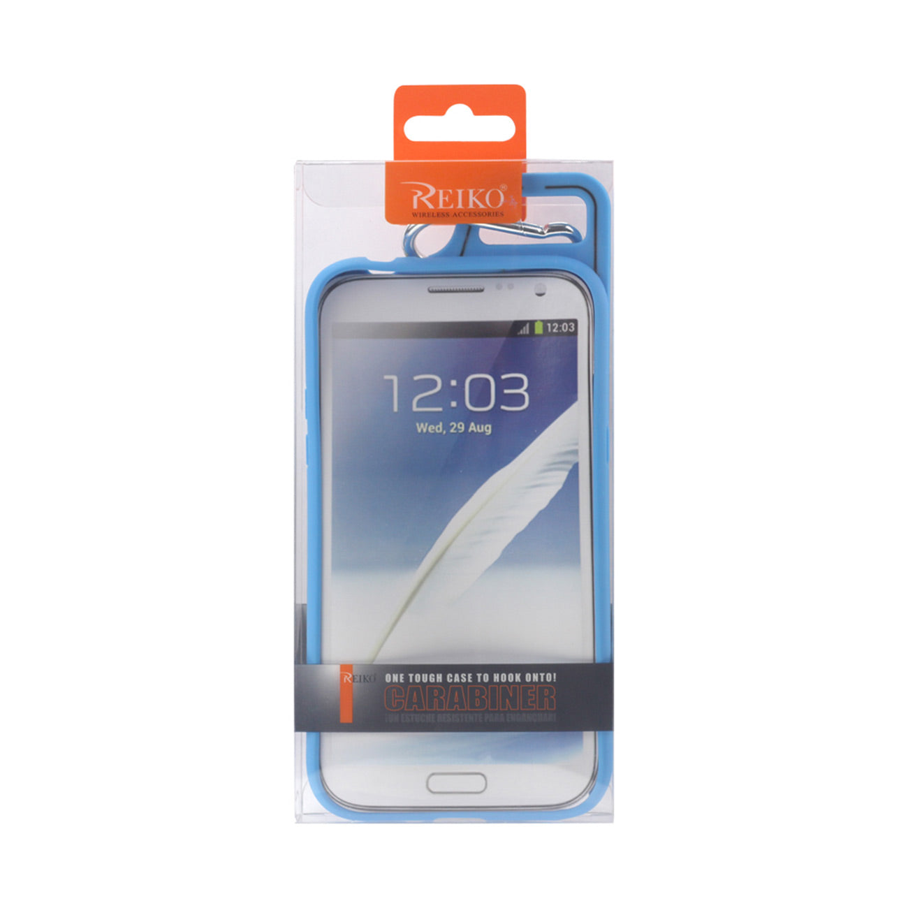 Samsung Galaxy Note 2 Dropproof Workout Hybrid Case With Hook In Black Navy