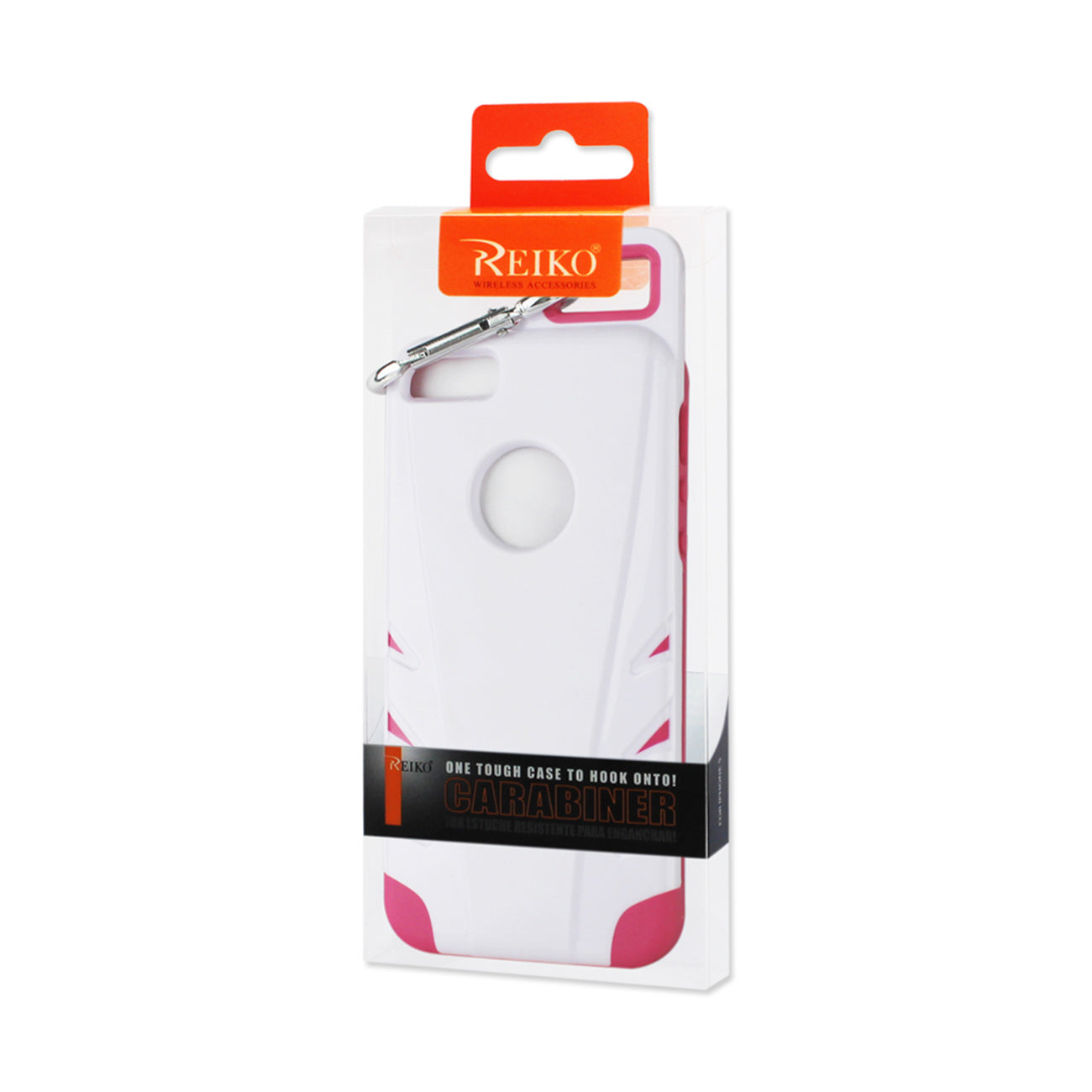 Case Hybrid Drop Proof Workout With Hook iPhone 5/ 5S/ SE White Pink Color