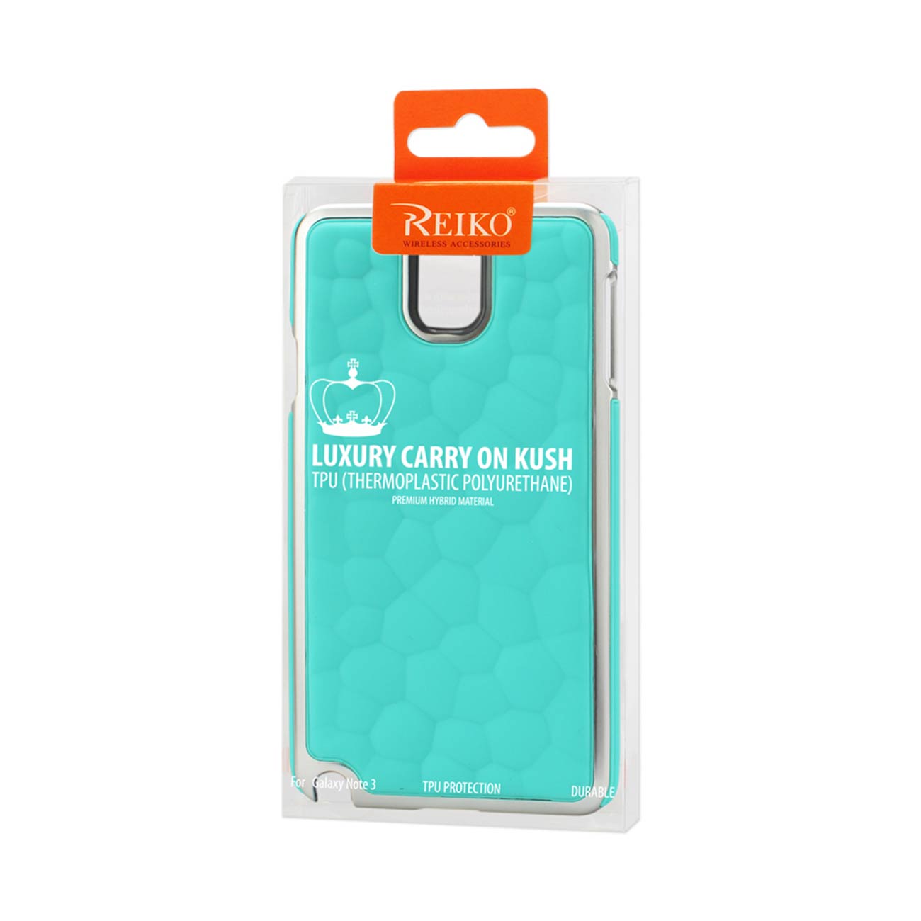 Samsung Galaxy Note 3 Bubble Metal Plated Case In Blue
