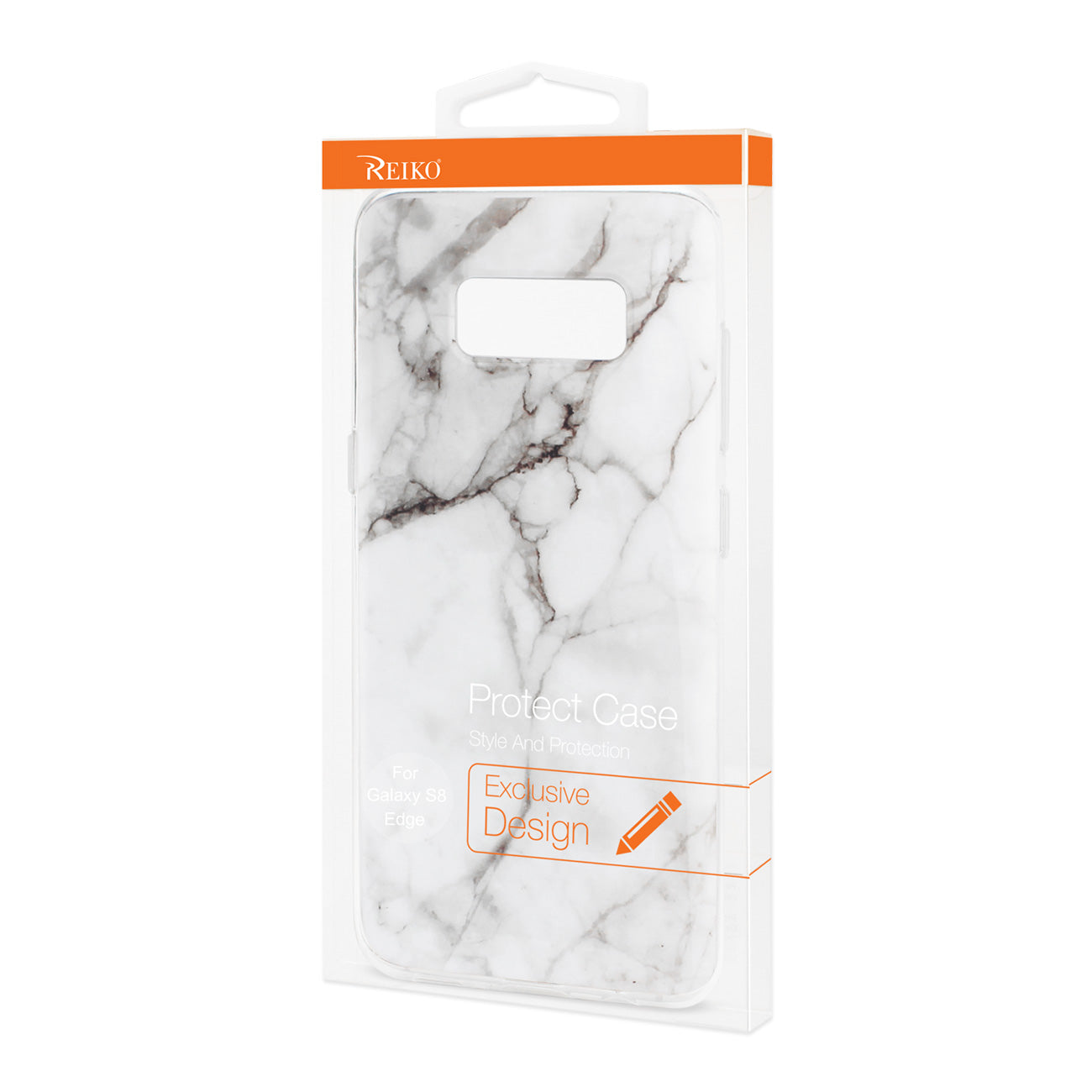 Samsung Galaxy S8 Edge/ S8 Plus Streak Marble Cover In White