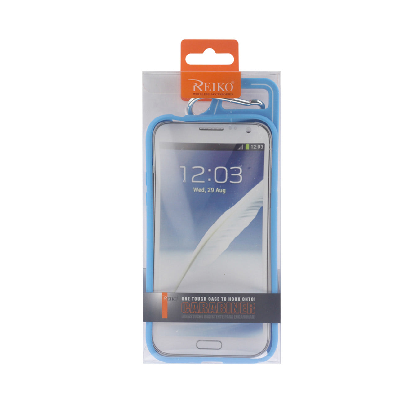 Samsung Galaxy Note 2 Dropproof Workout Hybrid Case With Hook In White Navy
