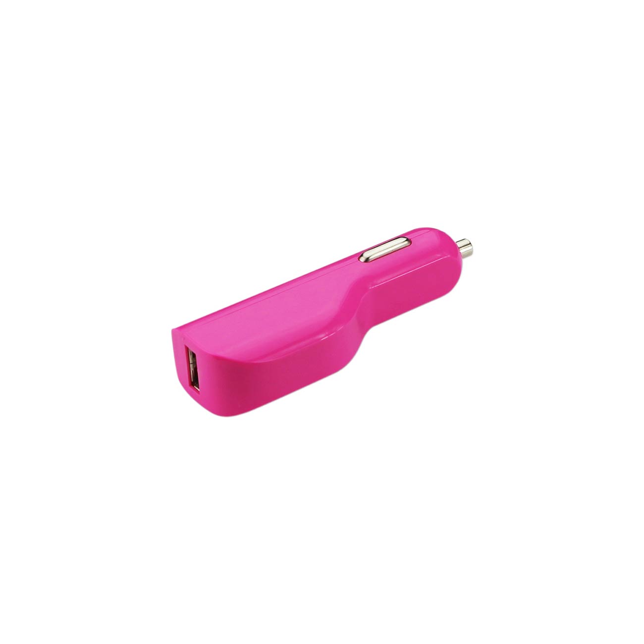 Micro USB 1 AMP Car Charger In Hot Pink