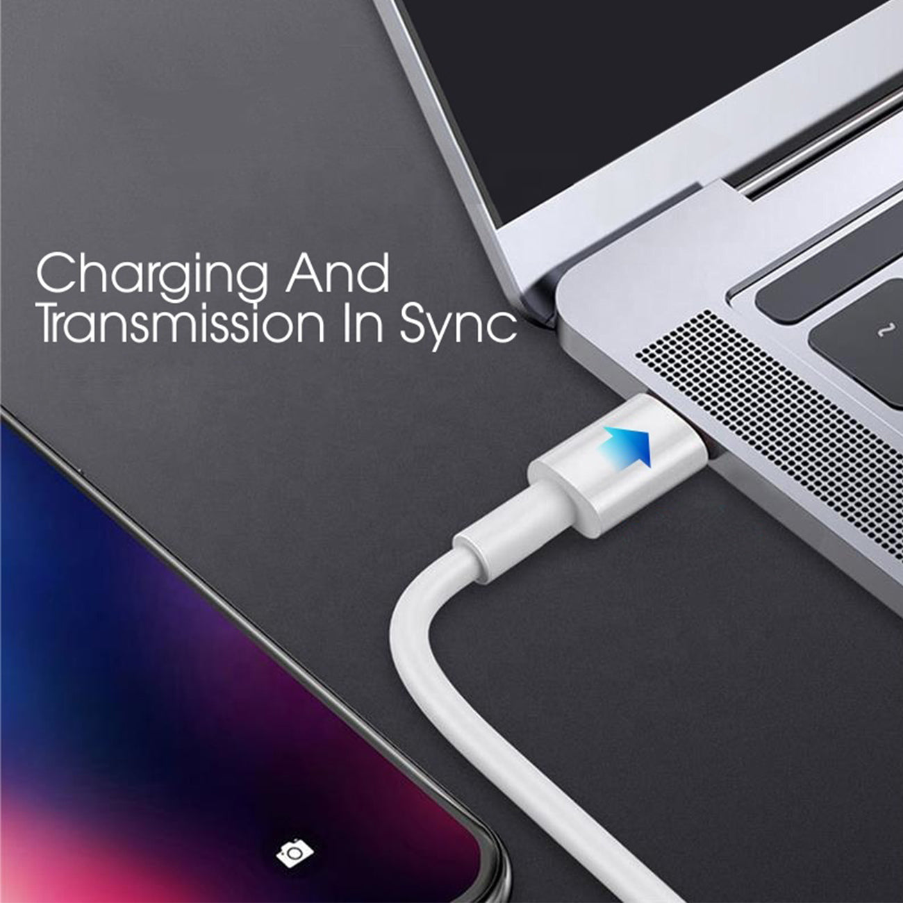 Travel Car Charger Adapter with USB C To 8 Pin Cable PD Dual Ports Fast Charging