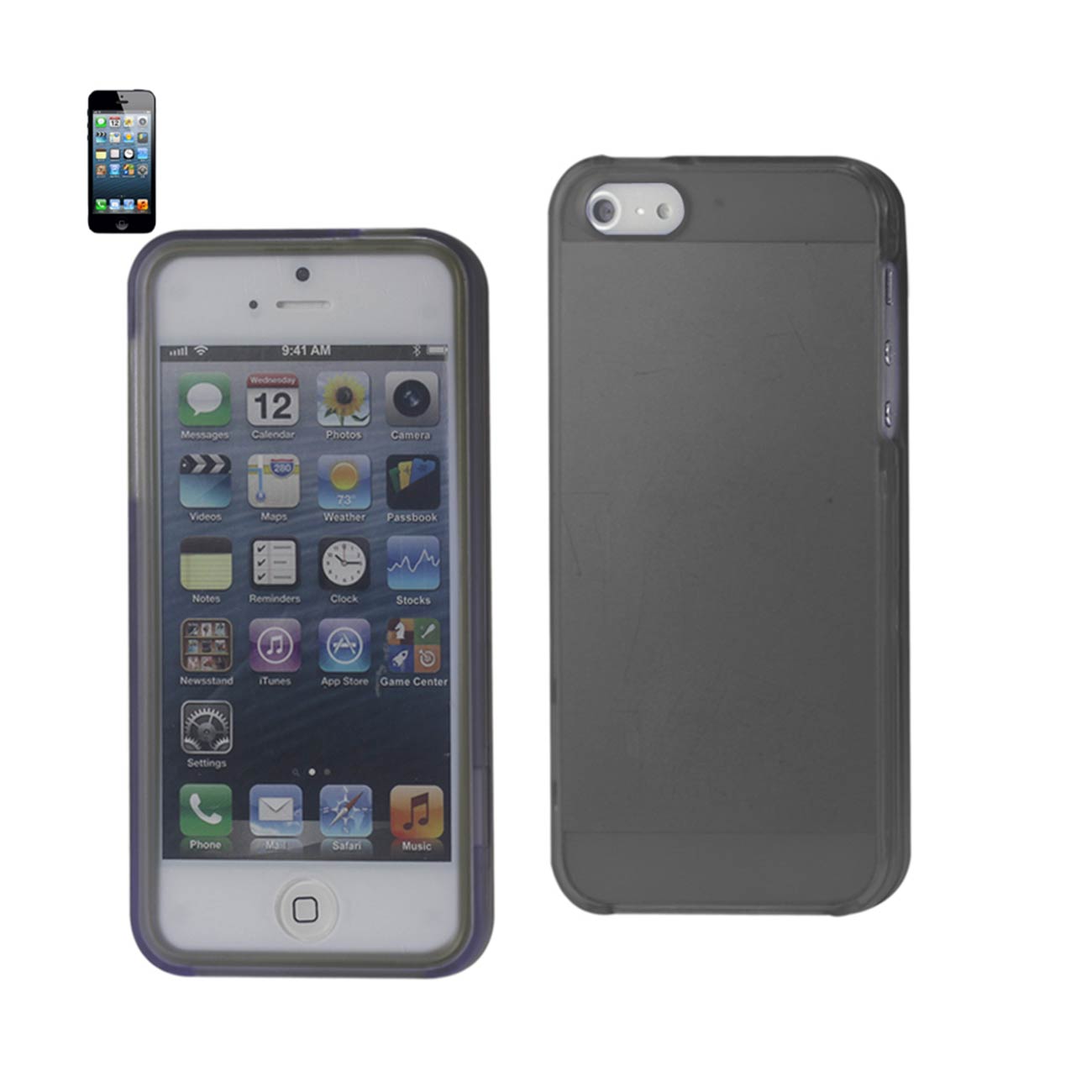 Apple iPhone 5/5S/Se Snap On Cases-Black
