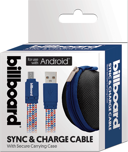 Cable Micro USB Sync & Charge 6' Blue Color
