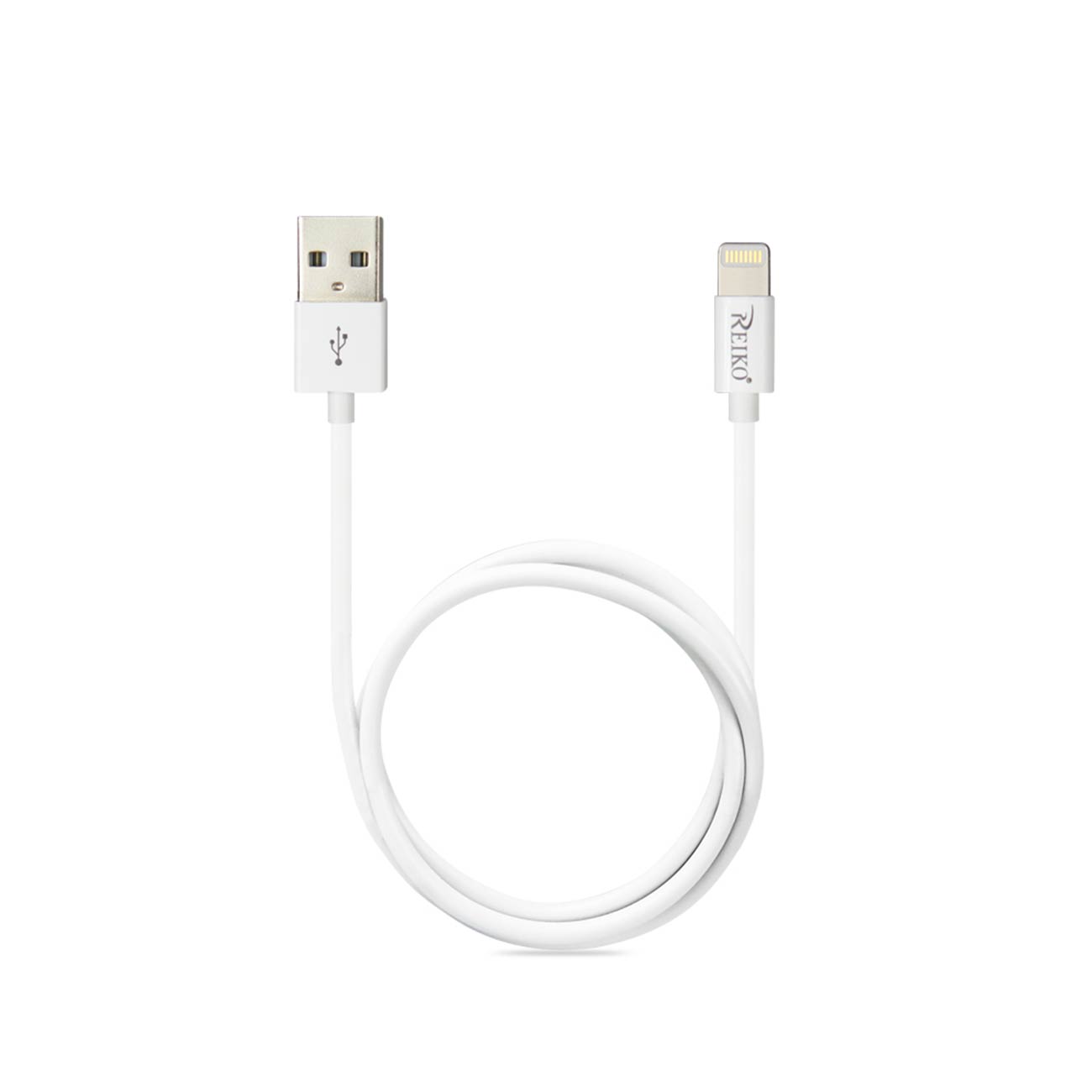 Data Cable USB iPhone Lighting Certified 3Ft White Color
