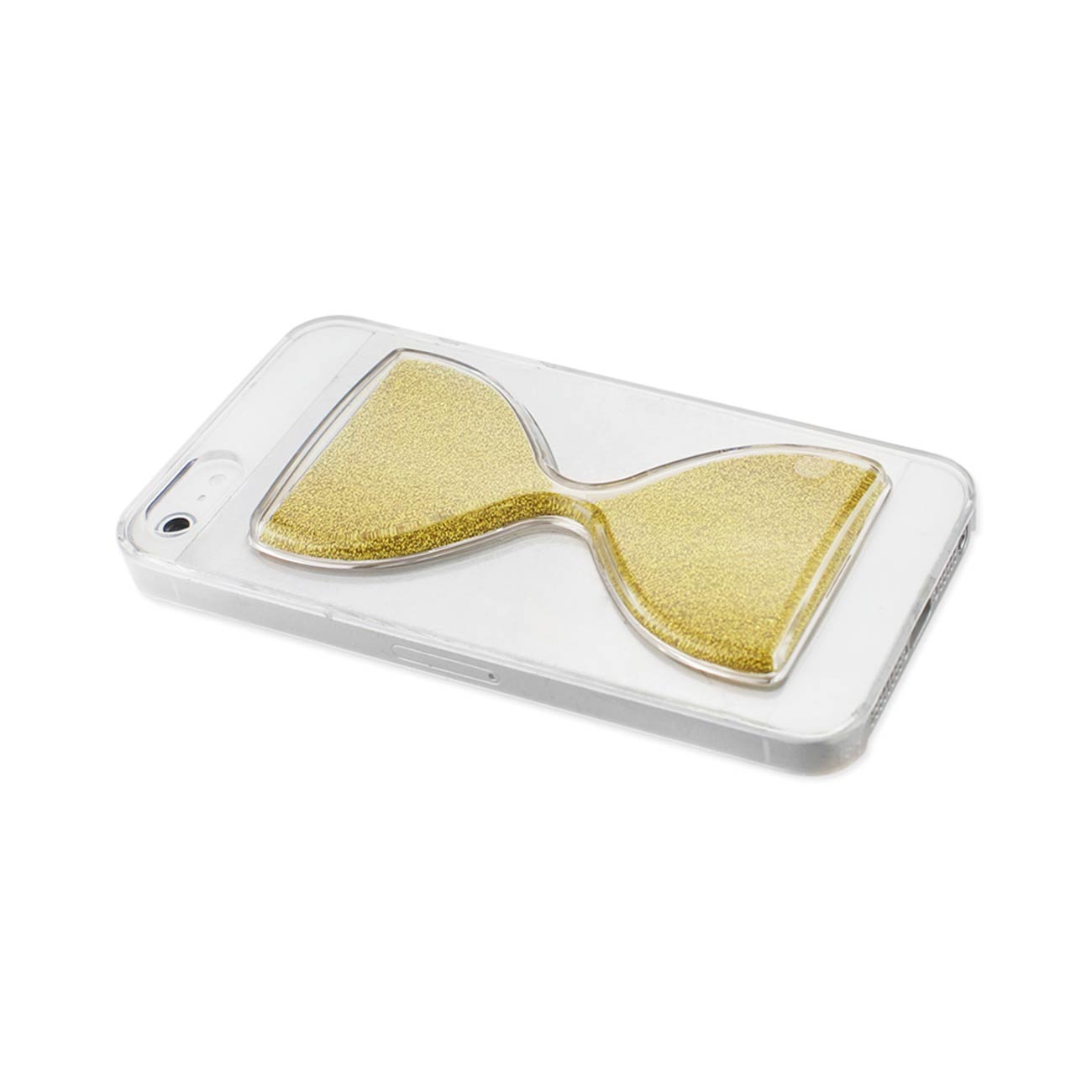 Case Sand Clock 3D iPhone SE/ 5S/ 5 Clear Gold Color