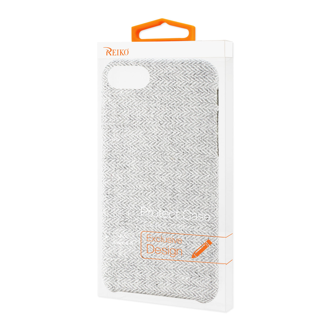 Case Herringbone Fabric iPhone 7/ 8/ SE2 Light Gray Color