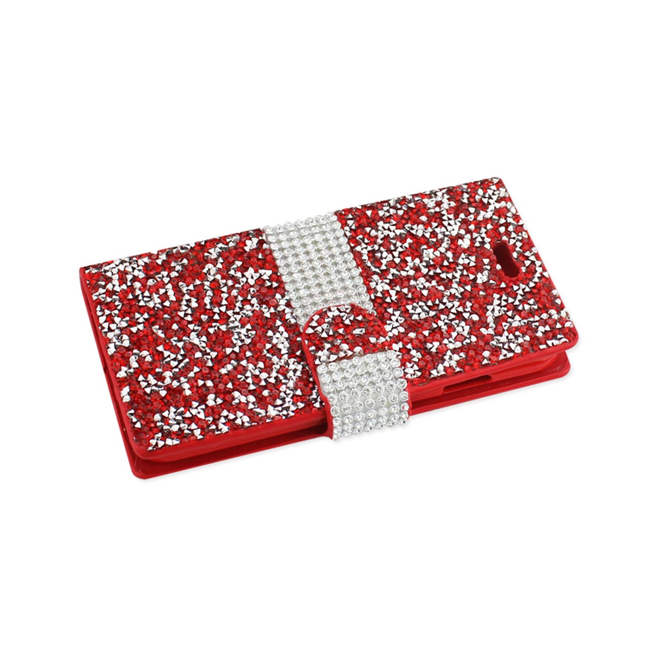 Wallet Case Diamond Rhinestone iPhone 6 Red Color