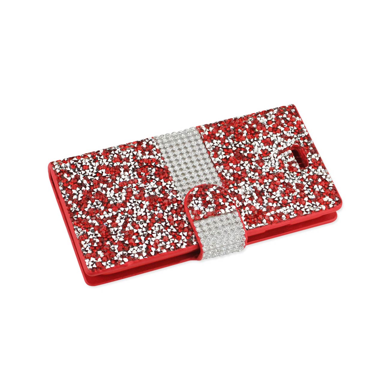 Wallet Case Diamond Rhinestone iPhone 7/ 8/ SE2 Red Color