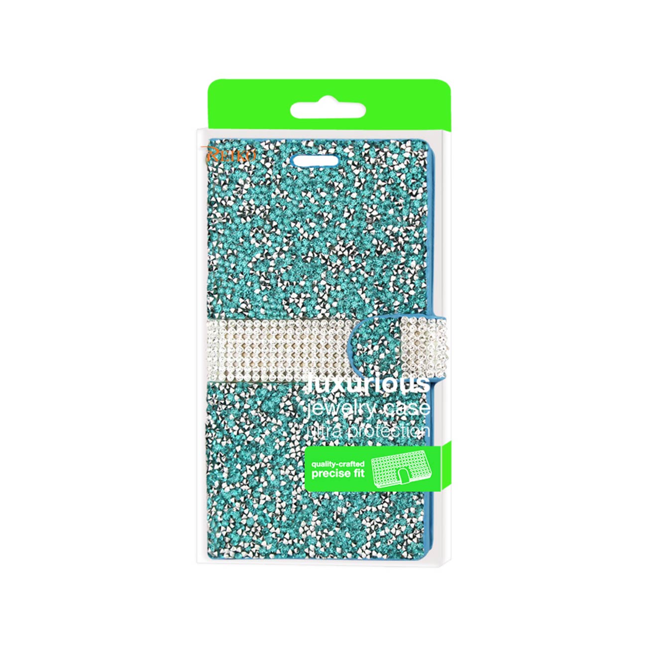 Wallet Case Diamond Rhinestone LG Spree Blue Color