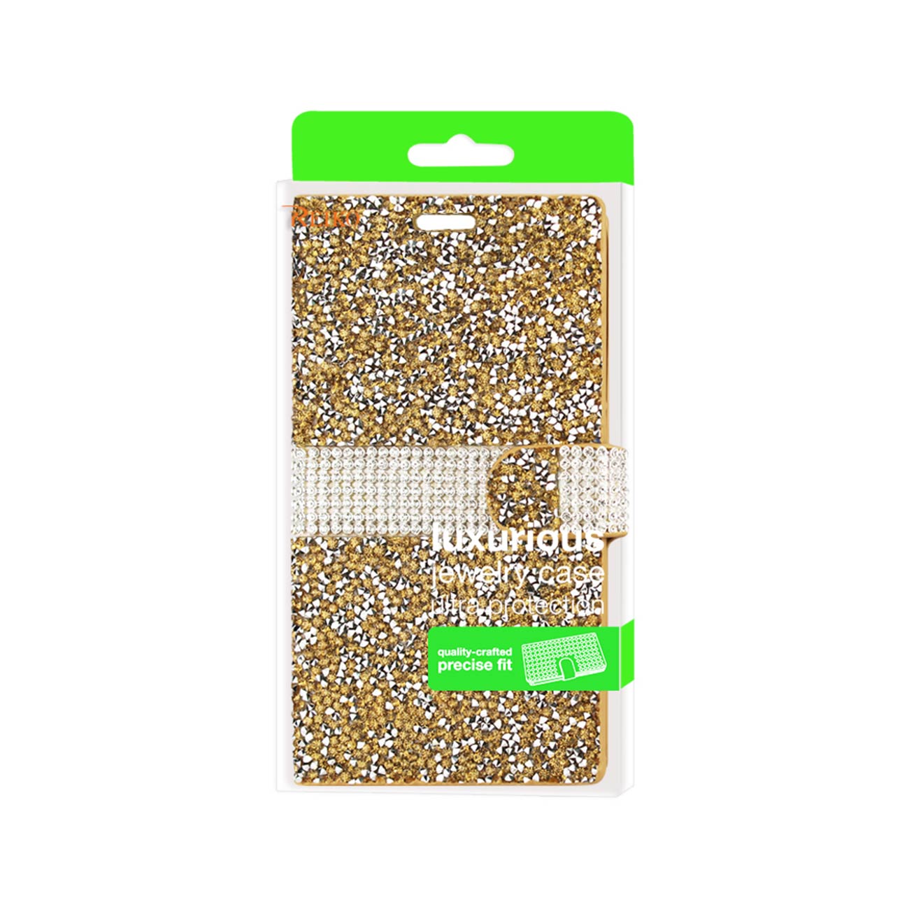 Wallet Case Diamond Rhinestone LG Spree Gold Color