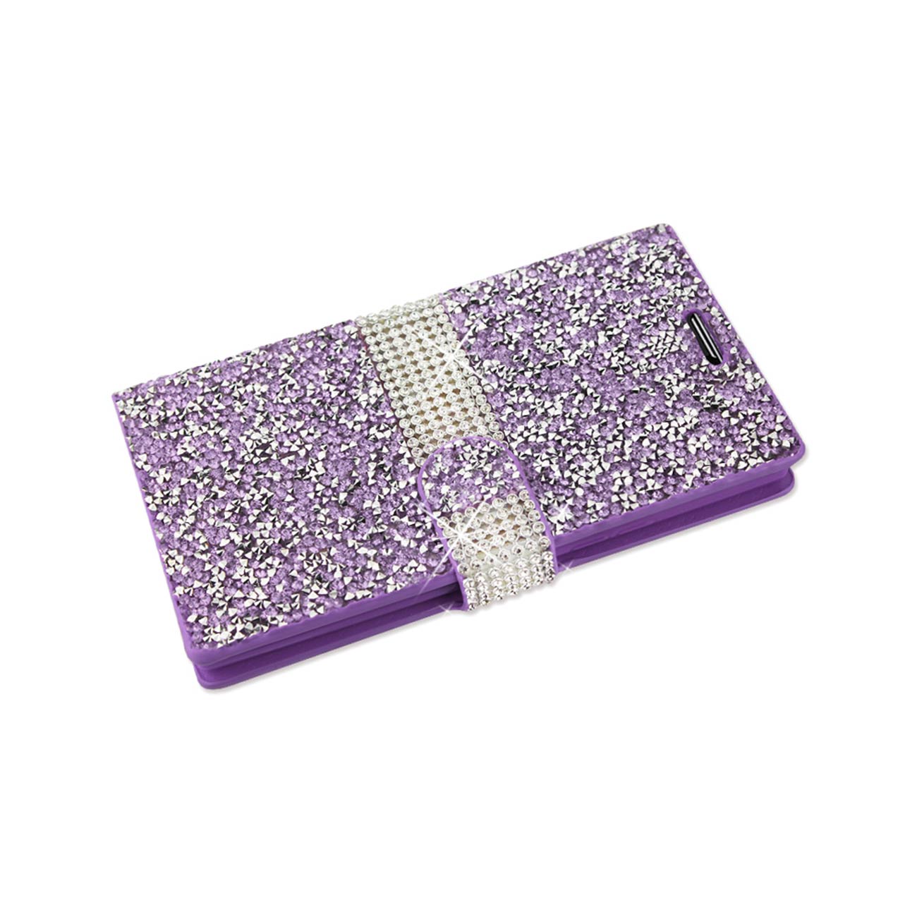 Wallet Case Diamond Rhinestone LG Spree Purple Color