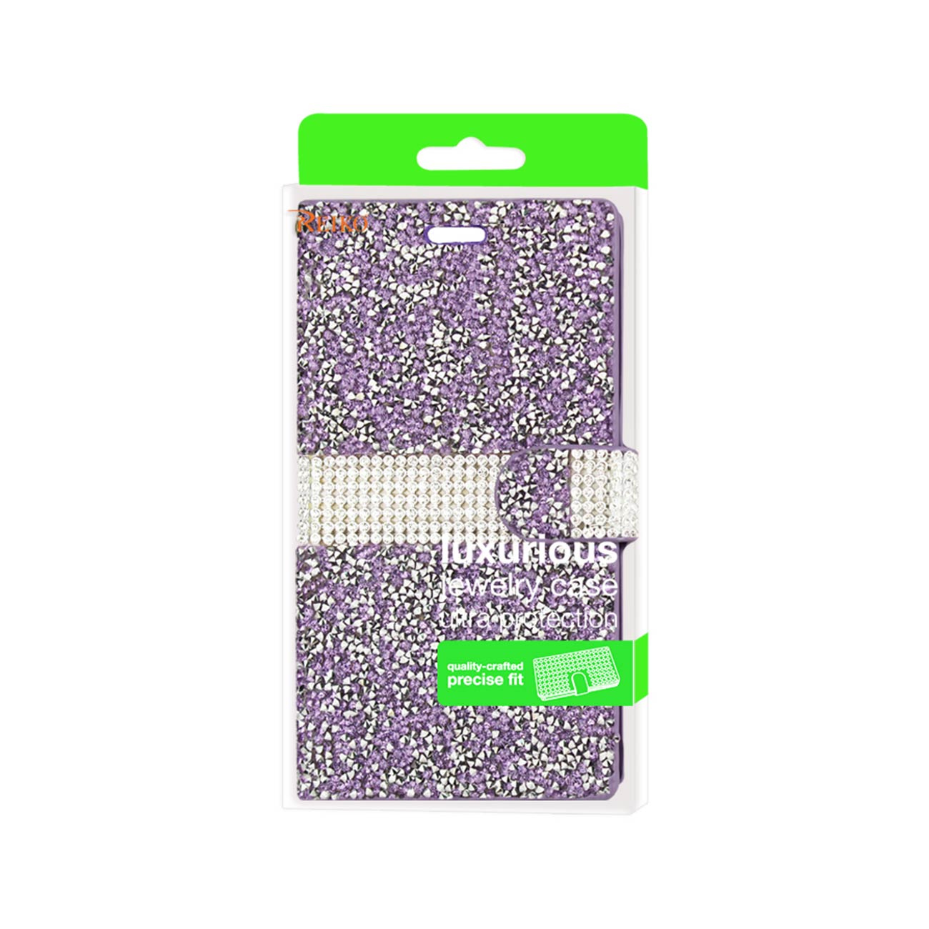 Wallet Case Diamond Rhinestone LG Spree Purple Color