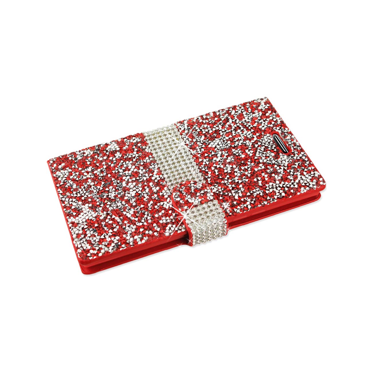 Wallet Case Diamond Rhinestone LG Spree Red Color