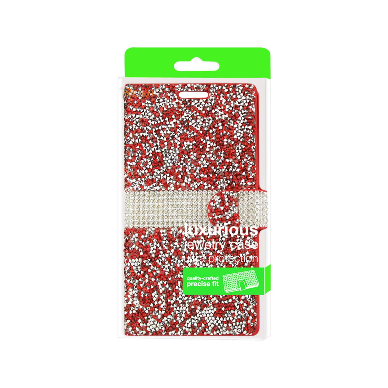 Wallet Case Diamond Rhinestone LG Spree Red Color