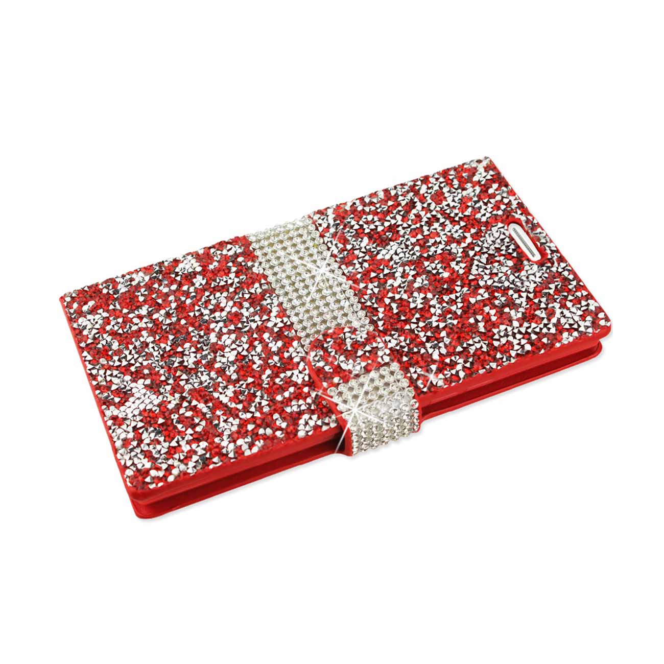 Wallet Case Diamond Rhinestone LG V10 Red Color