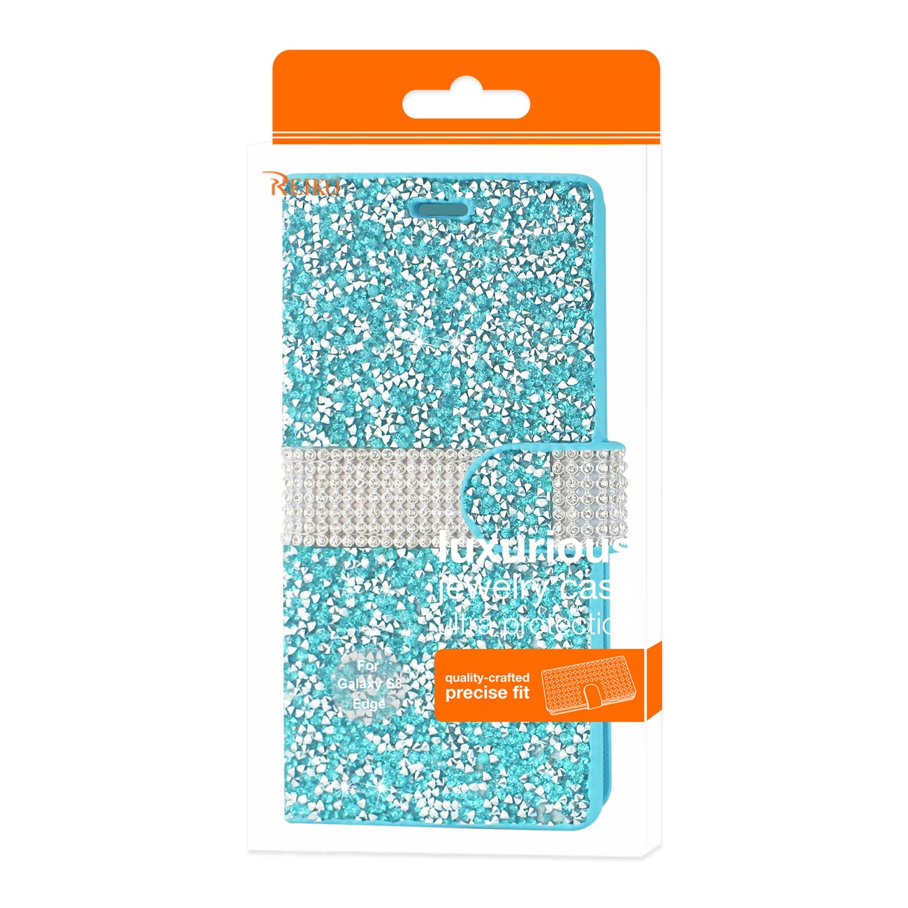 Wallet Case Diamond Rhinestone Samsung Galaxy S8 Edge/ S8 Plus Blue Color