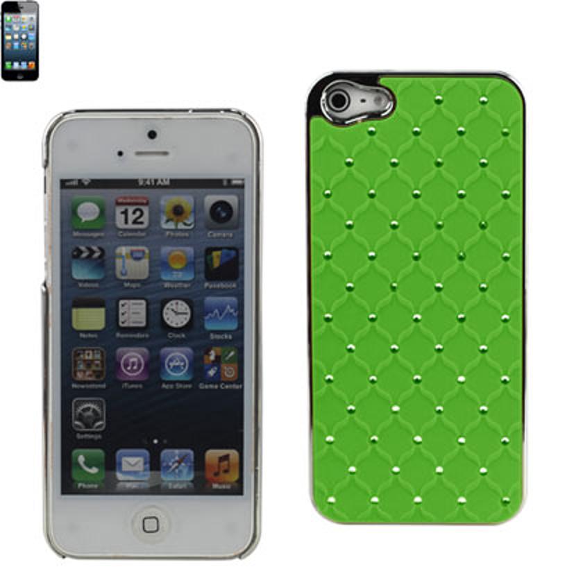 Case Jewelry Diamond Studs Metal Plated iPhone 5/ 5S/ SE Grey Color