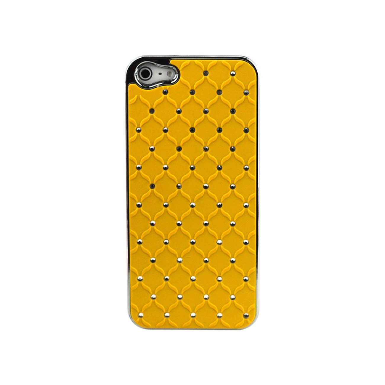 Case Metal Plated Jewelry Diamond Studs iPhone 5/ 5S/ SE Yellow Color