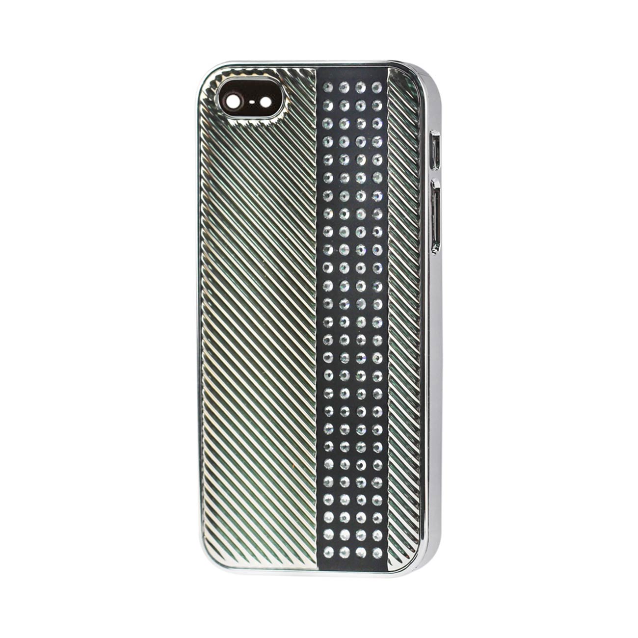 Case Metal Plated Jewelry Rhinestone iPhone SE/ 5S/ 5 Black Color