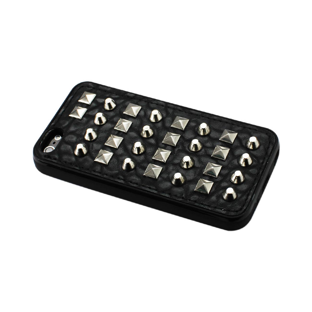 Case Sphere And Rhombus Studs iPhone 5/ iPhone SE Black Color
