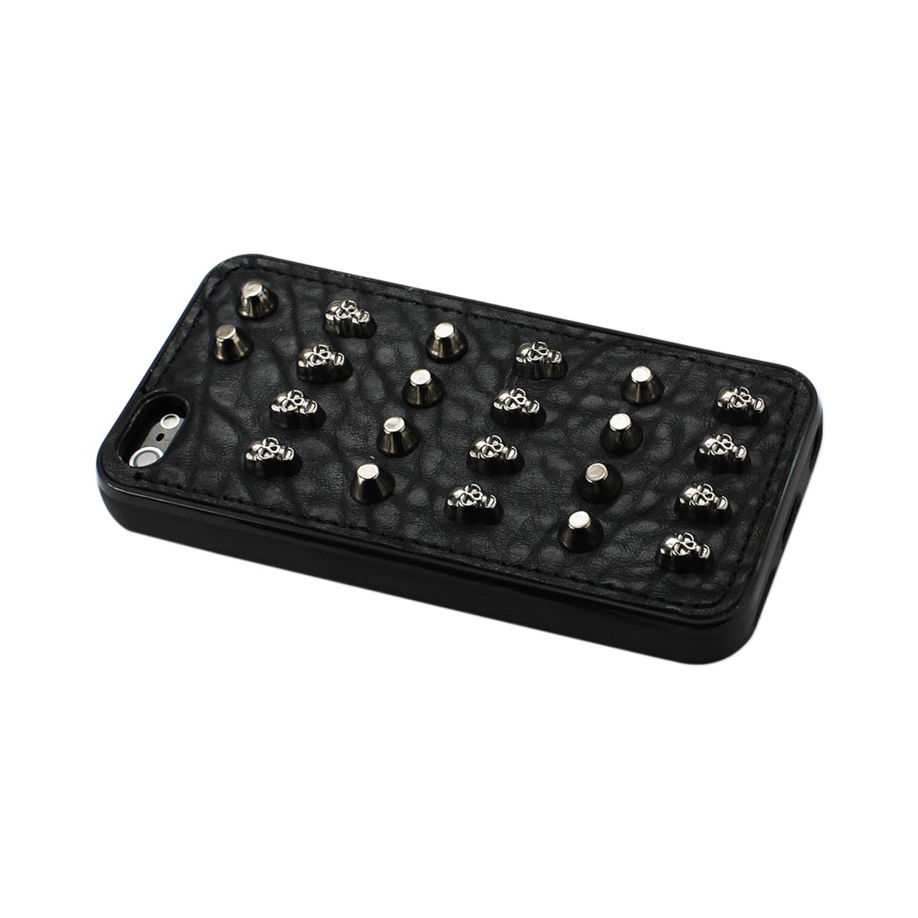 Case Sphere And Skull Studs iPhone 5/ iPhone SE Black Color