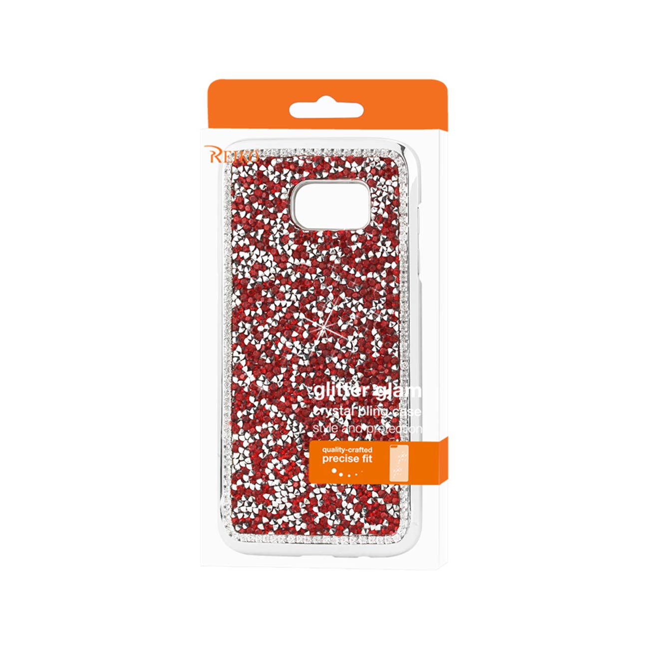 Case Jewelry Bling Rhinestone Samsung Galaxy S7 Edge Red Color