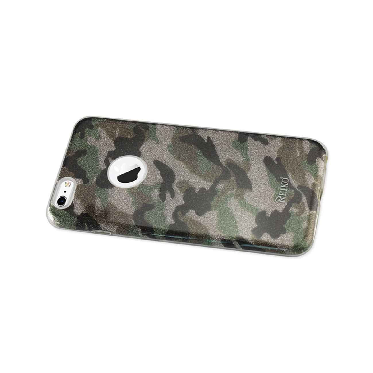 Case Hybrid Shine Glitter Shimmer iPhone 6 Plus/ 6S Plus Camouflage Green Color
