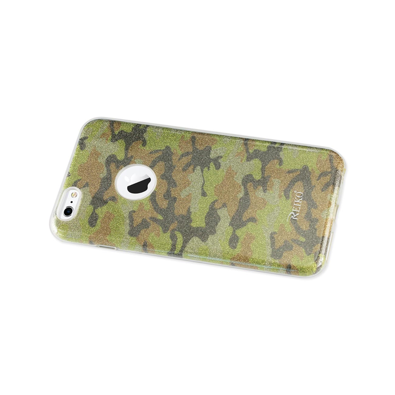 Case Hybrid Shine Glitter Shimmer iPhone 6 Plus/ 6S Plus Camouflage Yellow Color