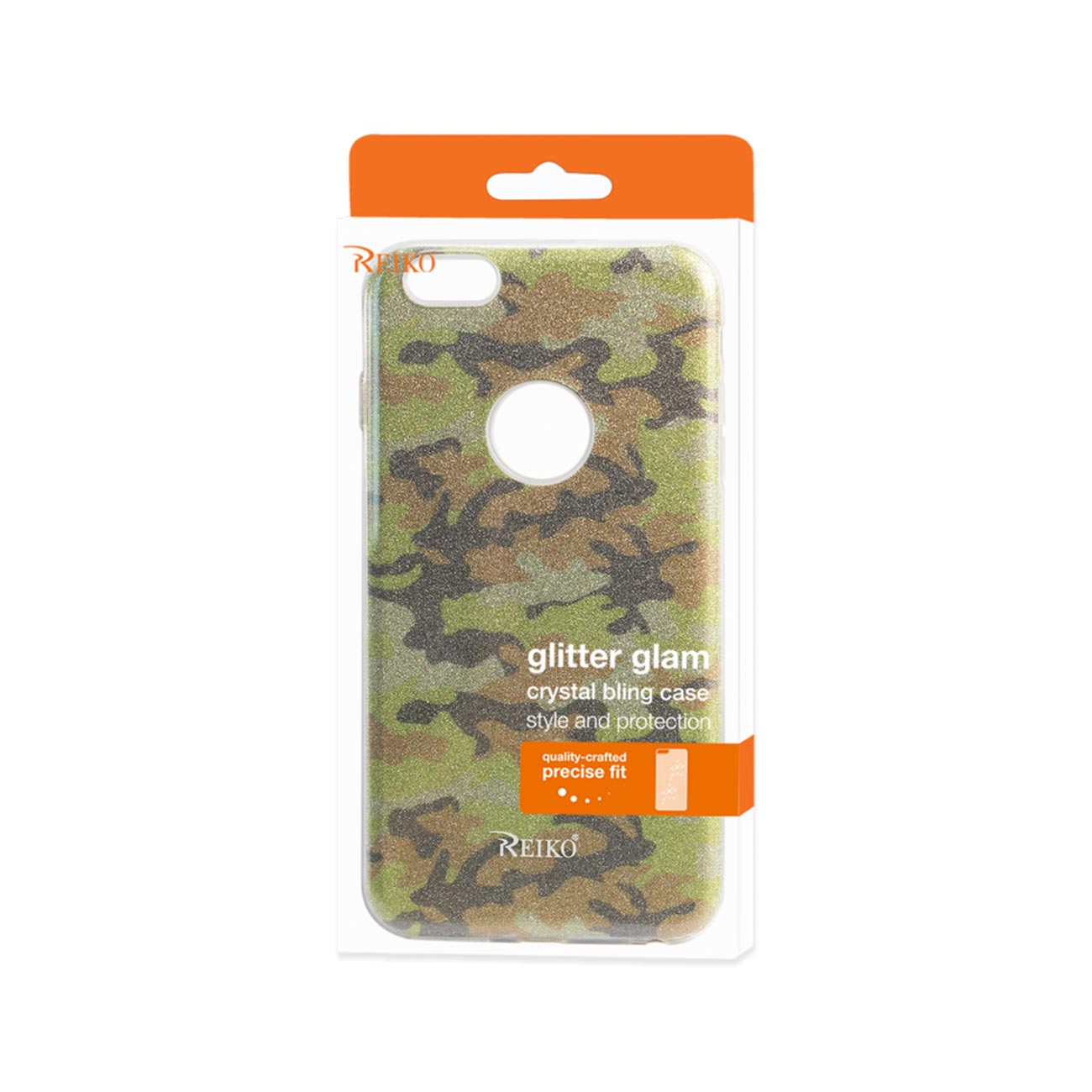 Case Hybrid Shine Glitter Shimmer iPhone 6 Plus/ 6S Plus Camouflage Yellow Color