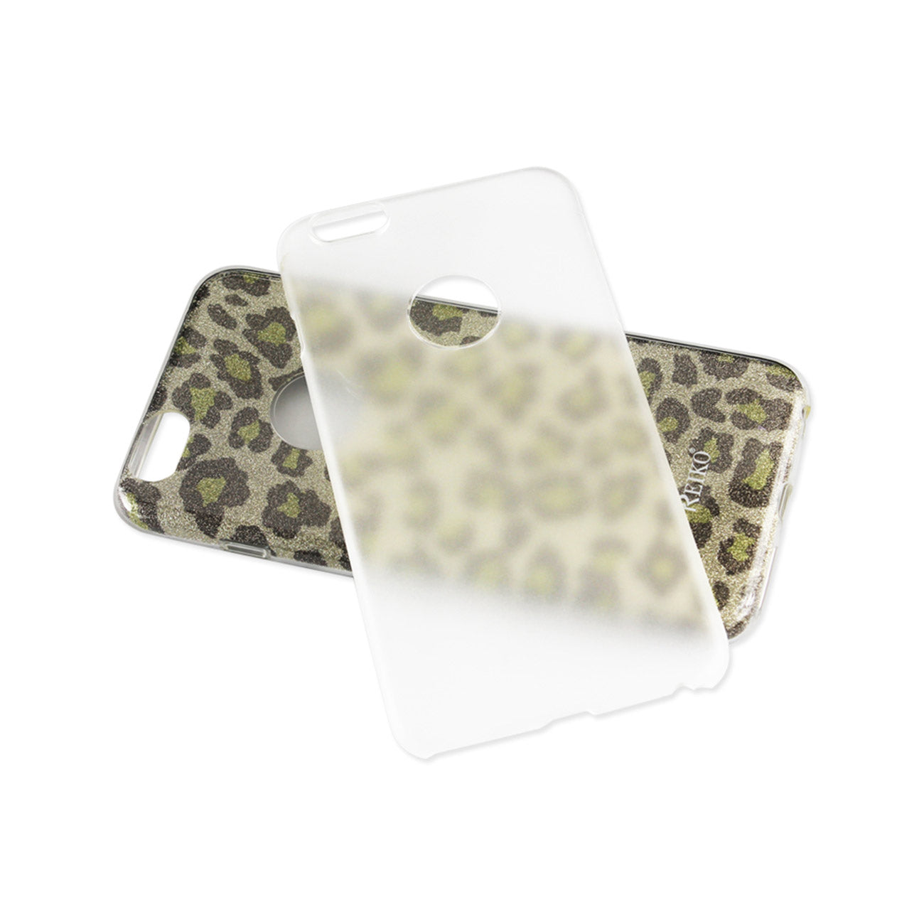 Case Hybrid Shine Glitter Shimmer iPhone 6 Plus/ 6S Plus Leopard Gold Color