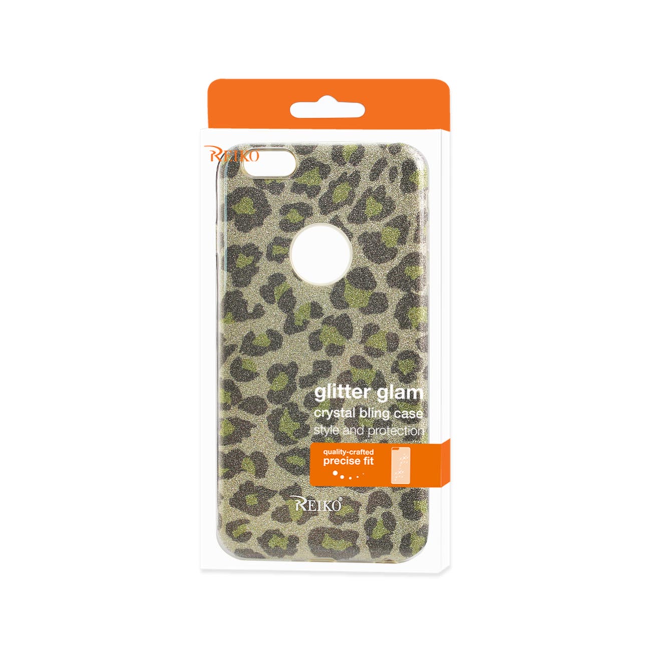 Case Hybrid Shine Glitter Shimmer iPhone 6 Plus/ 6S Plus Leopard Gold Color