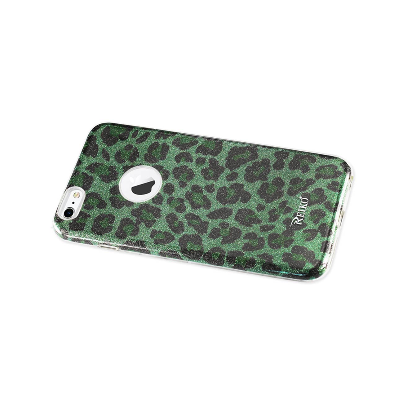 Case Hybrid Shine Glitter Shimmer Leopard iPhone 6 Plus/ 6S Plus Green Color
