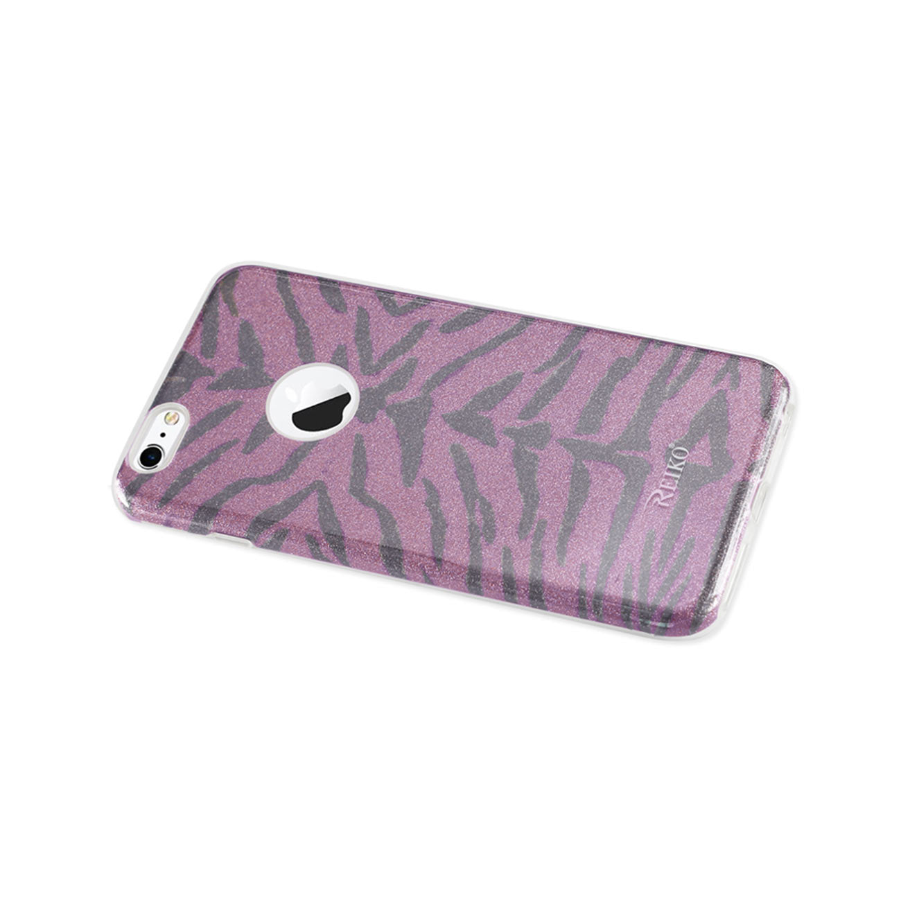 Case Hybrid Shine Glitter Shimmer Tiger Stripe iPhone 6 Plus/ 6S Plus Purple Color