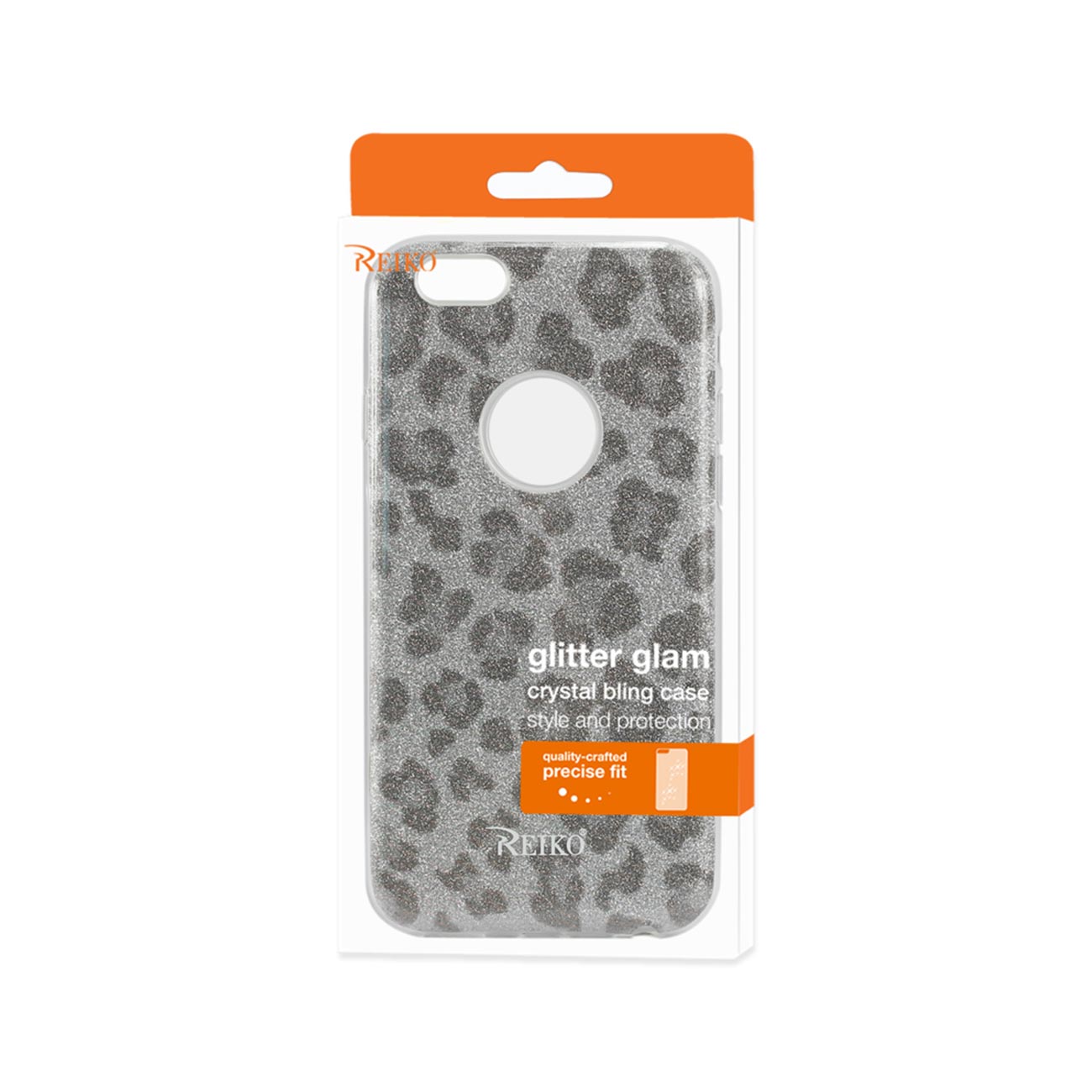 Case Hybrid Shine Glitter Shimmer Leopard iPhone 6/ 6S Silver Color
